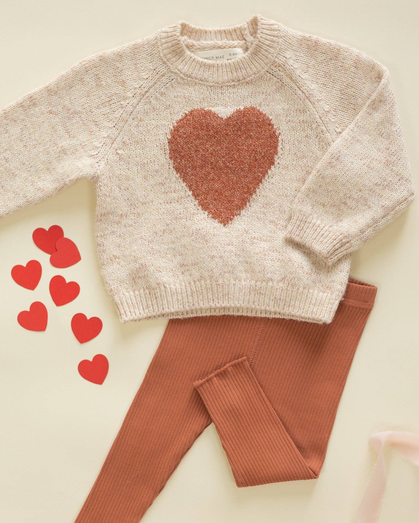 Ribbed Legging - Red