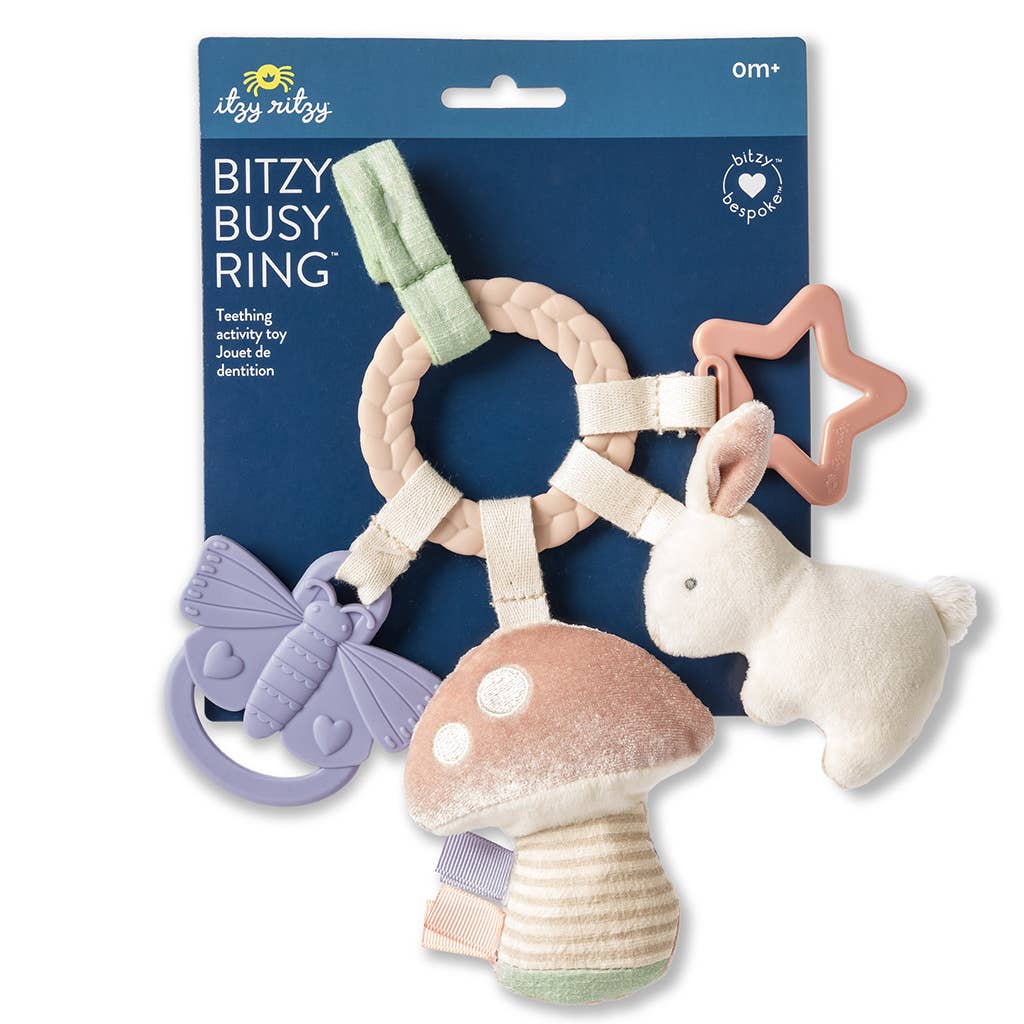 *NEW OPTION* Bitzy Busy Ring™ Teething Activity Toy: Rainbow