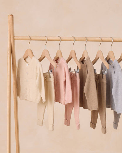 Knit Cardigan - Heathered Natural