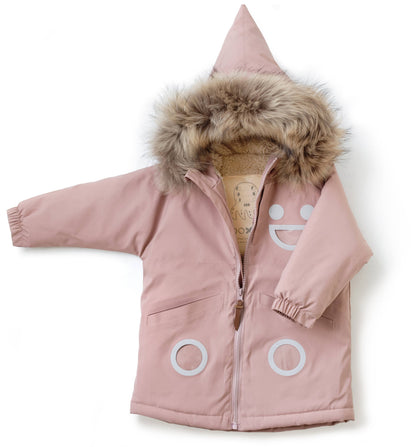 Warm Waterproof & Snowproof Kids' Winter Coat (Pink)