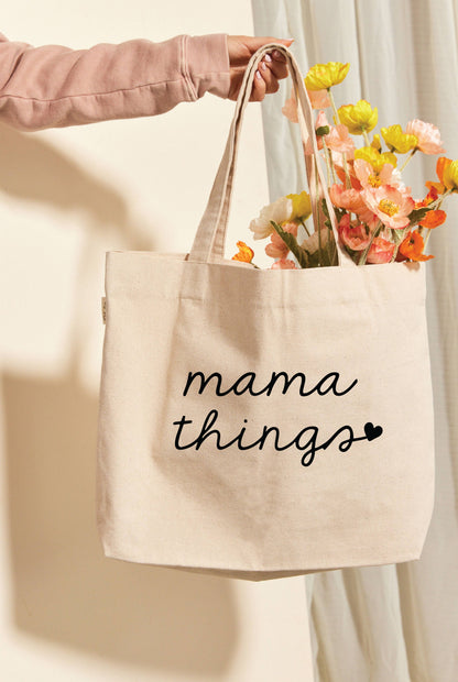 MAMA THINGS Canvas Tote Bag