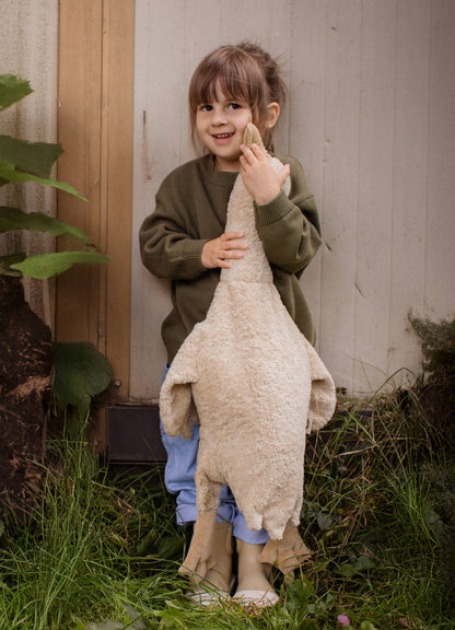 Cuddly animal Goose large | linen
