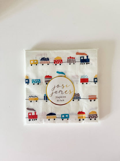 Train Napkins Large
