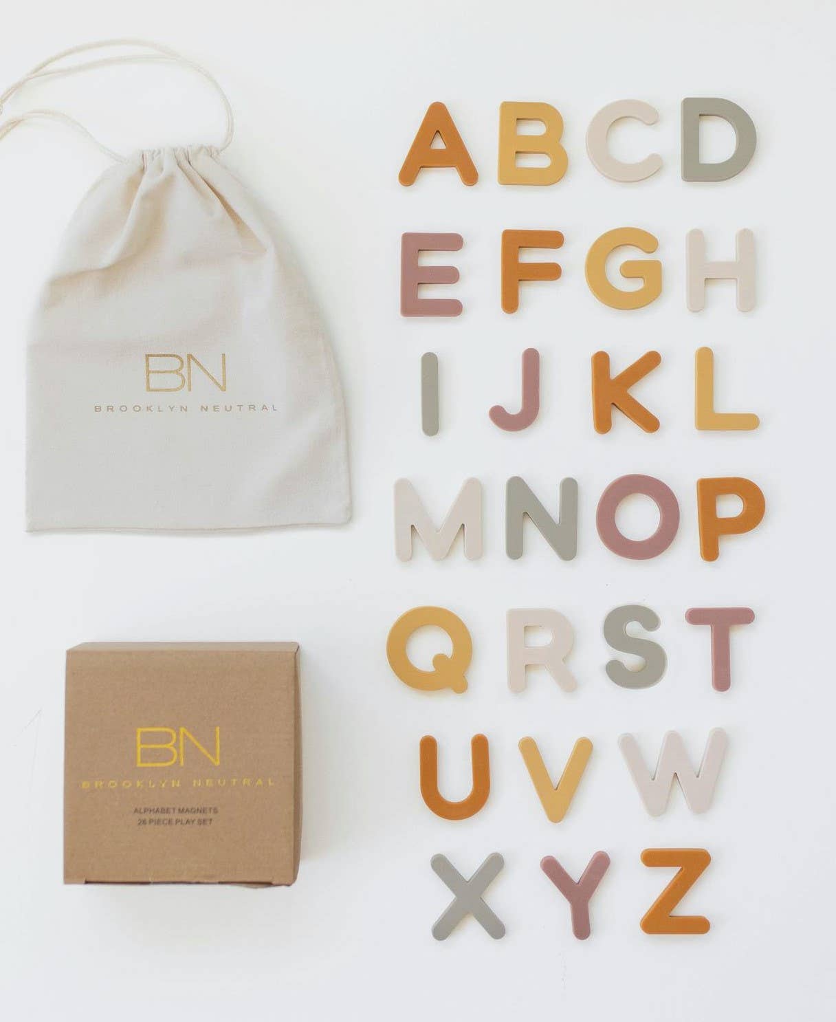 Silicone Alphabet Magnets 26 Piece Set