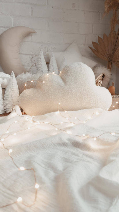 Cloud cushion for children's room, color Ivory: Beige