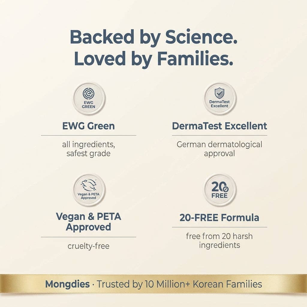 Mongdies Lip Essence 10g | Gentle Moisturizing Lip Care for Babies & Family | EWG Green
