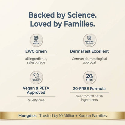 Mongdies Lip Essence 10g | Gentle Moisturizing Lip Care for Babies & Family | EWG Green