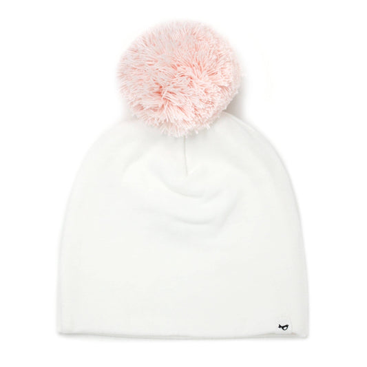 Pale Pink Pom Hat