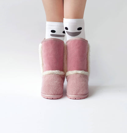 Kids Winter Warm Boots - Lemonade Pink