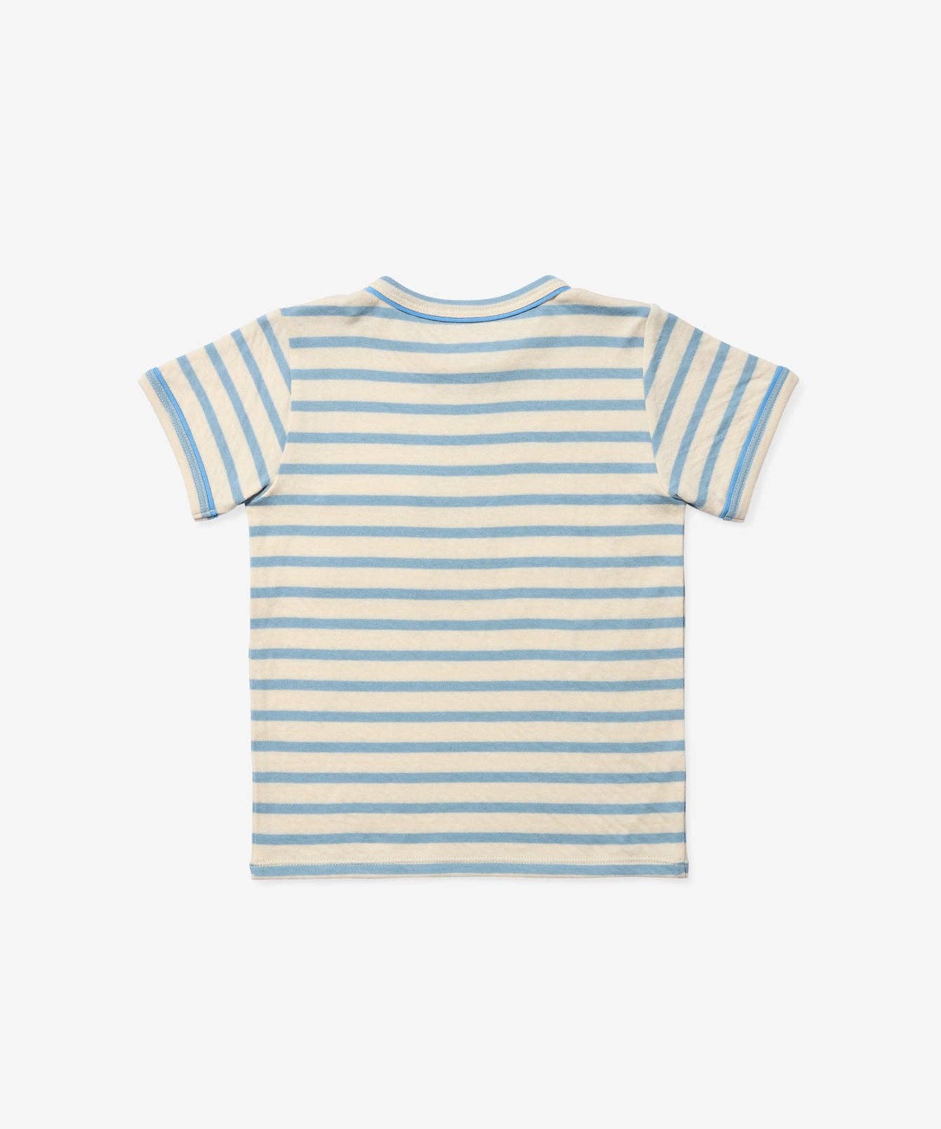 Willie T-Shirt, Dusty Blue Stripe