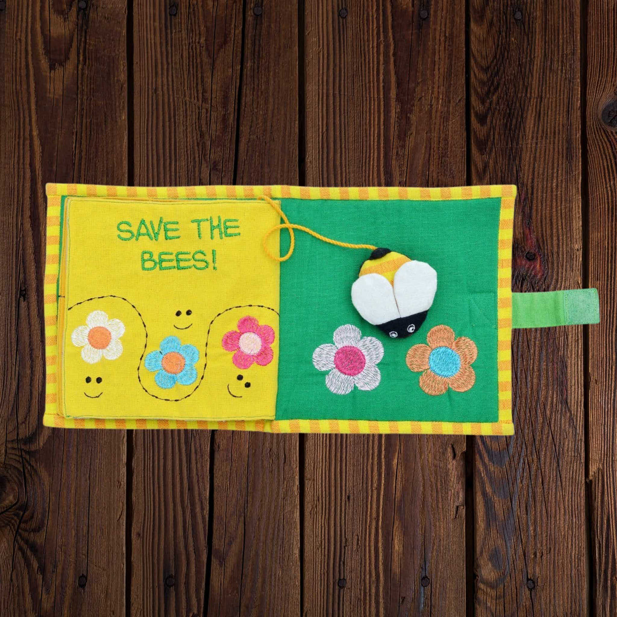 Fabric Kids Book - Save The Bees
