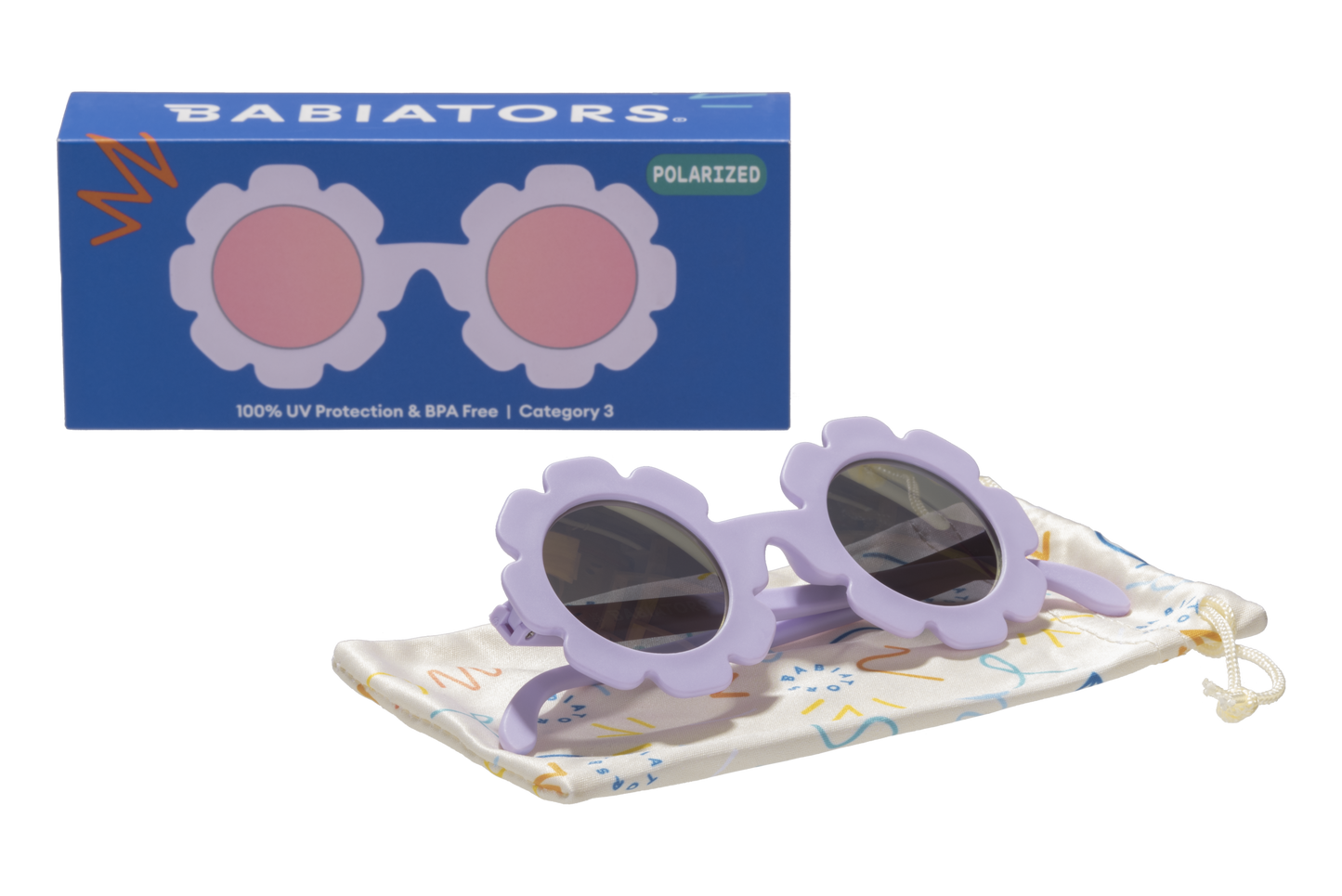 Iris Polarized Flower Sunglasses with Mirrored Lens, Ages 0-2