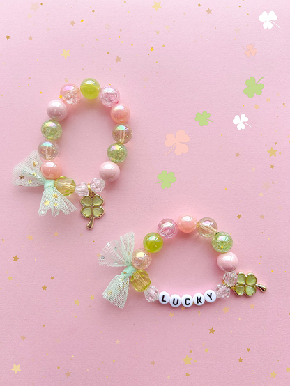 St. Patrick’s Day Clover Kids Charm Bracelet