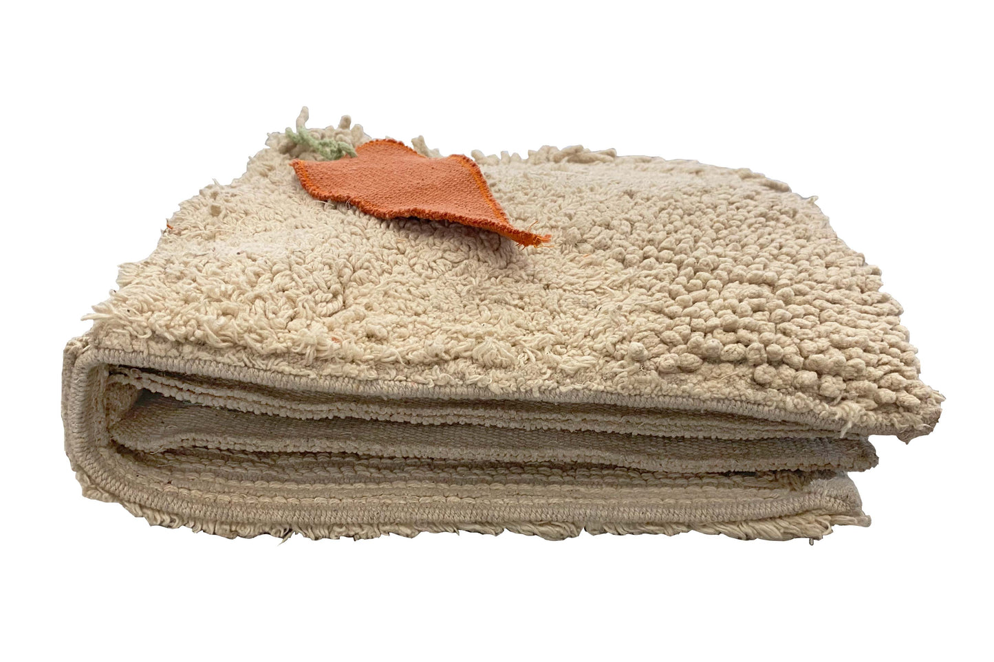 Textile book "Cool kids eat healthy": 97 % cotton 3 % other fibre / 1' x 11"