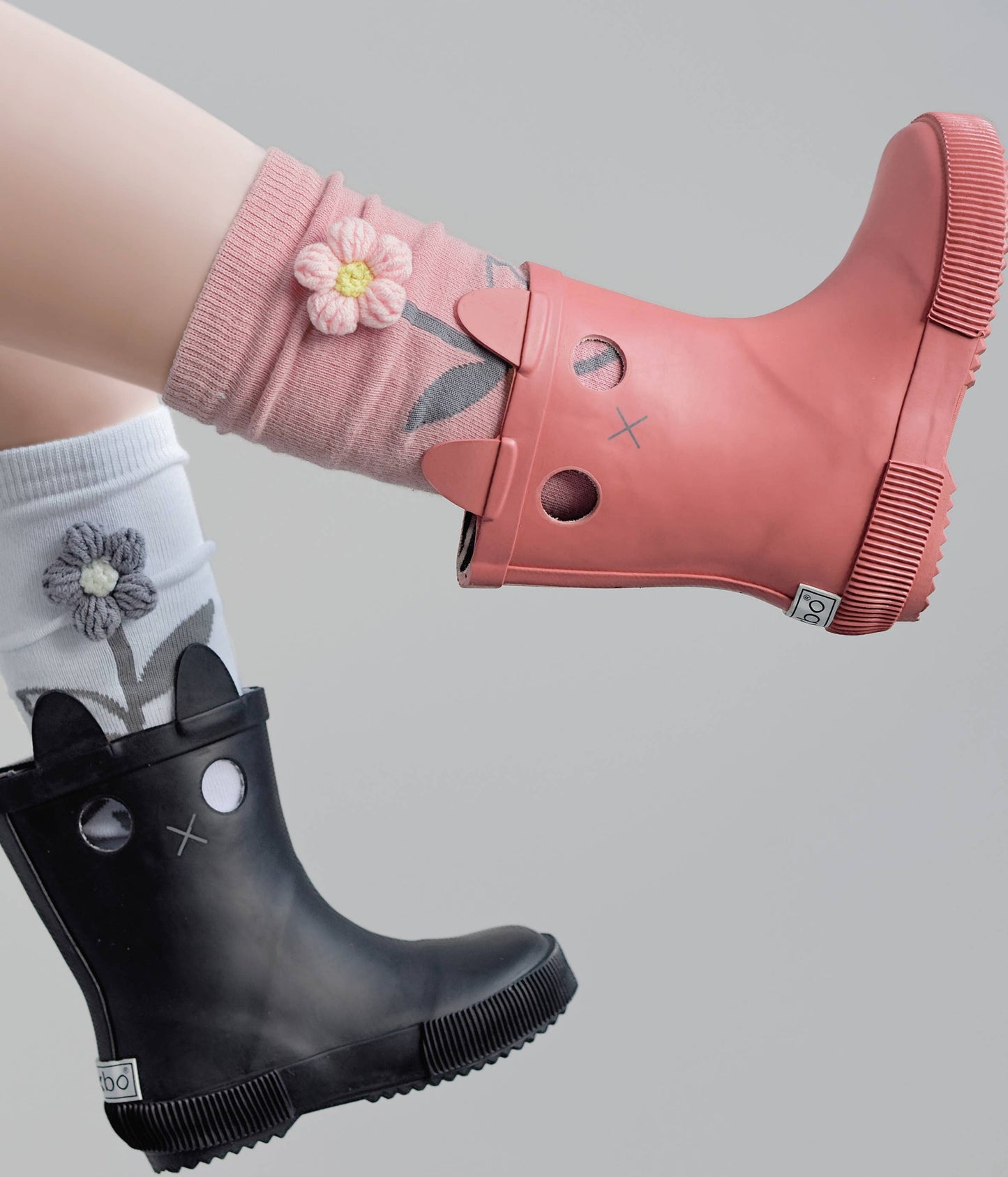 Chaussettes hautes Flower - Pink: 28/31 (6-7Y)