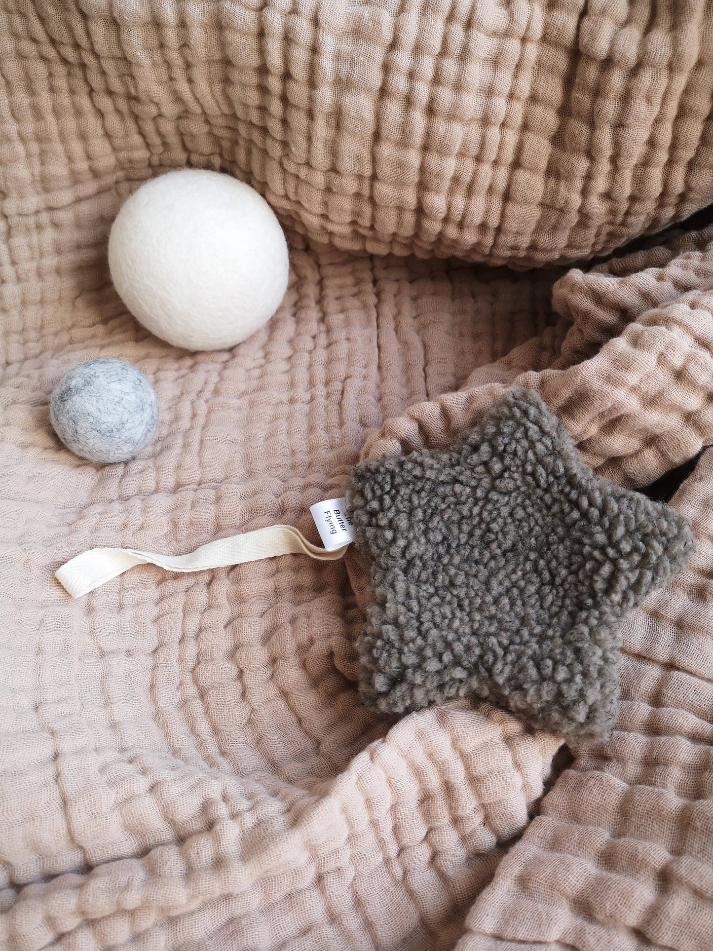 Star Pacifier holder: Ivory Star