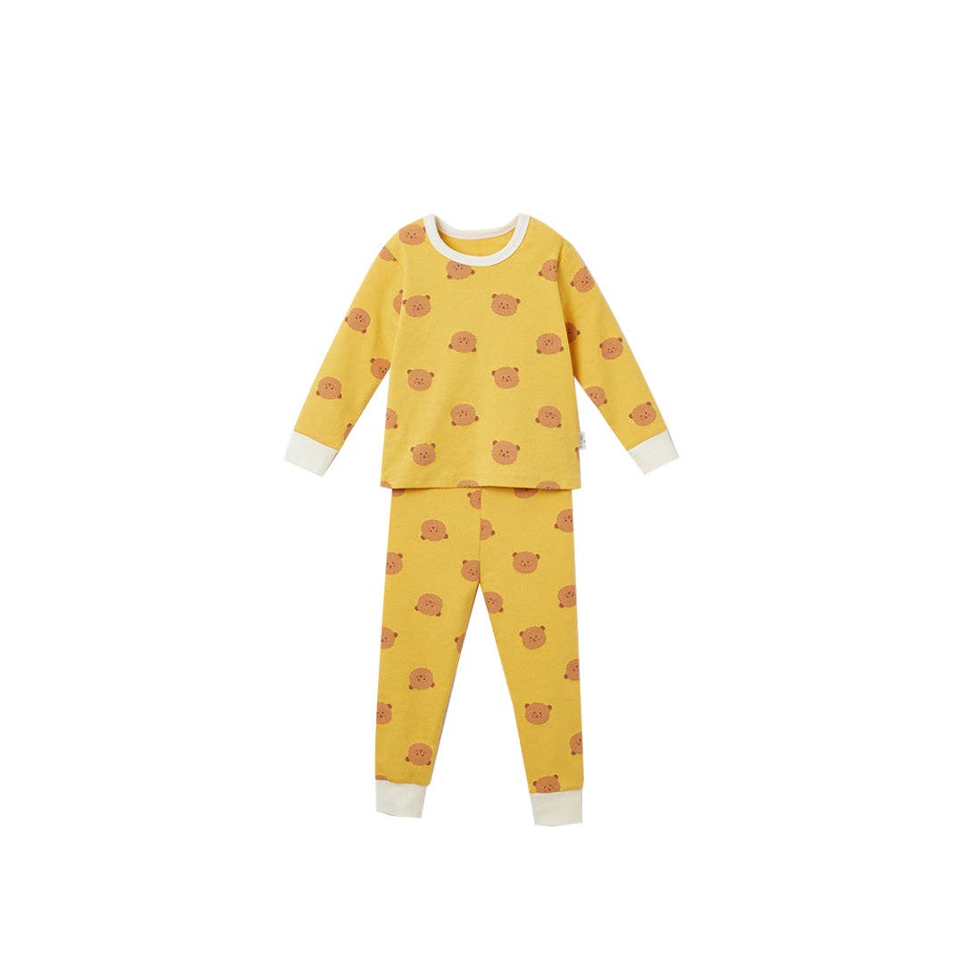 BabyRabbit Teddy Bear Long Sleeve Set: Pastel Green / 12M-18M