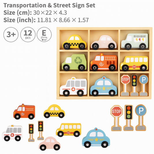 Transportation & Street Sign Set