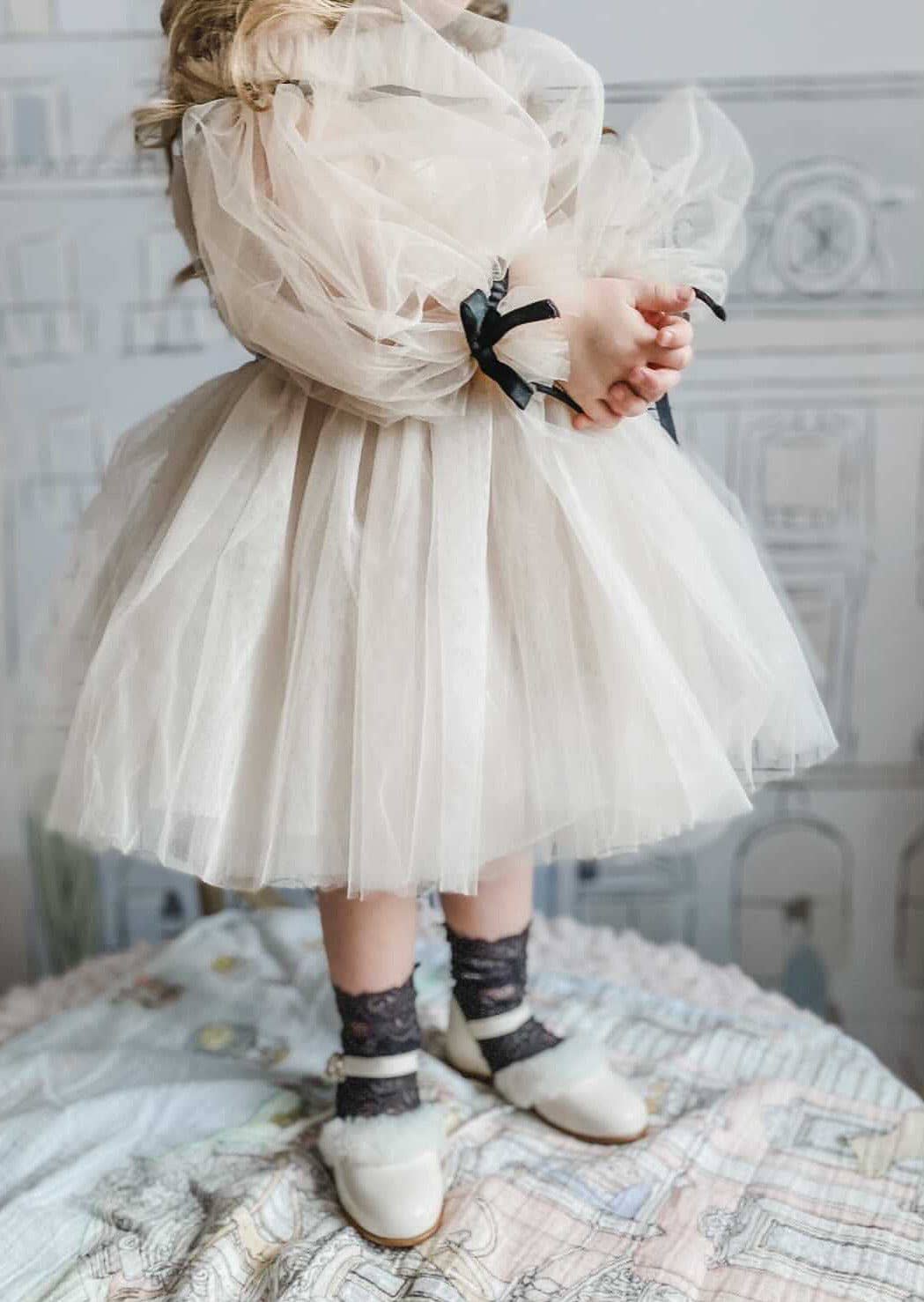 Coco-Caramel Tulle Dress: 2 Years