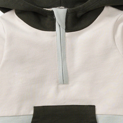Color Blocked Sweatshirt & Pants Set - Bobcat: 2T