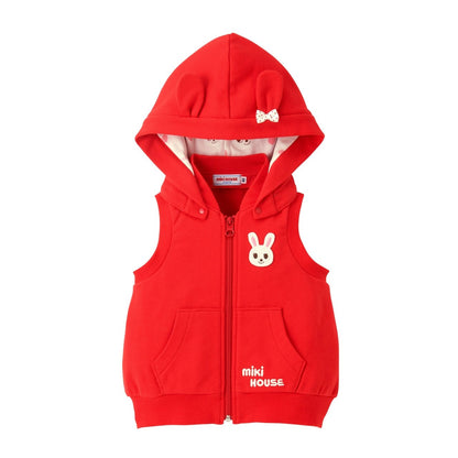Hooded Vest - Red