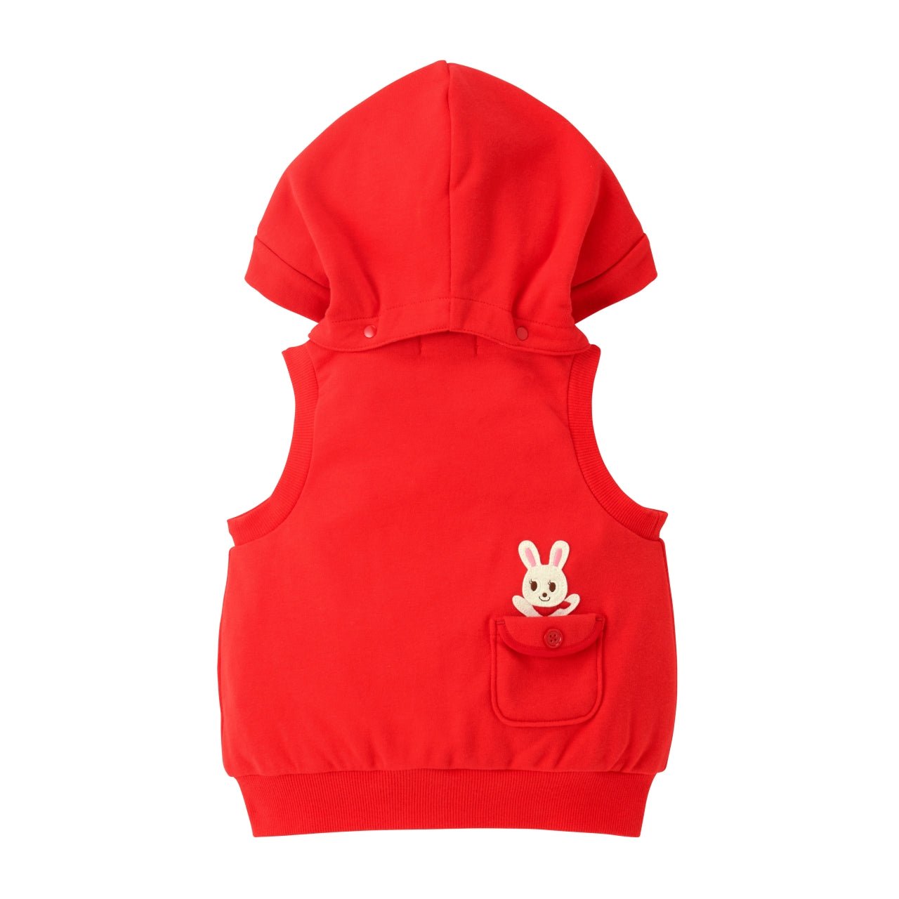 Hooded Vest - Red