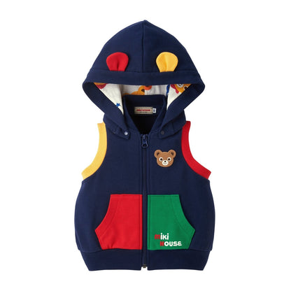Hooded Vest - Navy