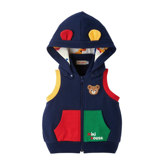 Hooded Vest - Navy