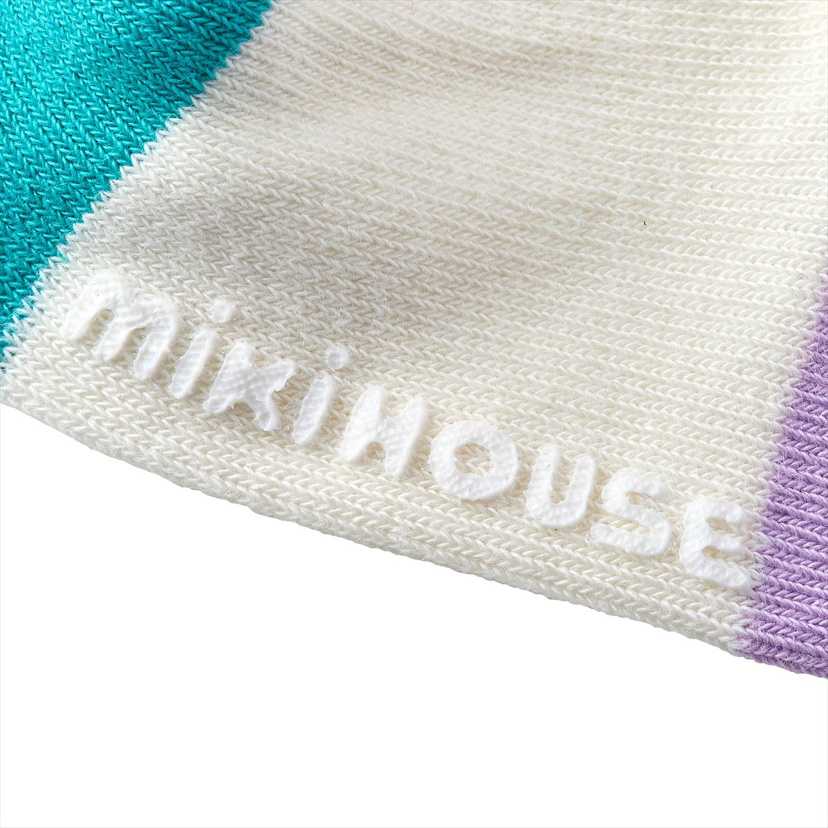 MIKI HOUSE Bear and Friends High Socks - Ivory