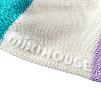 MIKI HOUSE Bear and Friends High Socks - Ivory