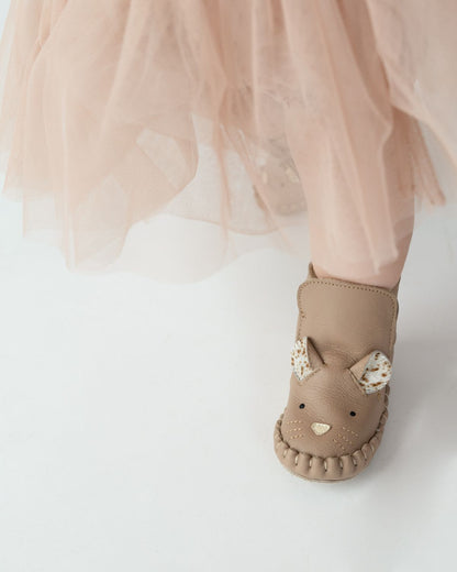 Kapi Exclusive Booties | Mouse | Praline Leather - Praline Leather