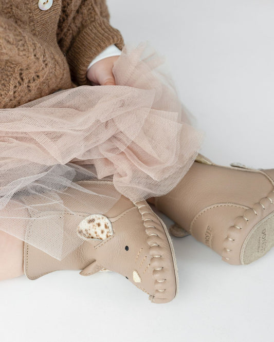 Kapi Exclusive Booties | Mouse | Praline Leather - Praline Leather