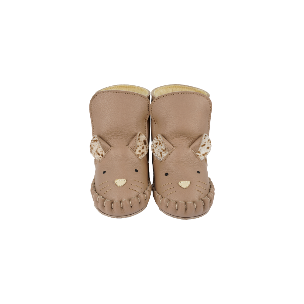 Kapi Exclusive Booties | Mouse | Praline Leather - Praline Leather