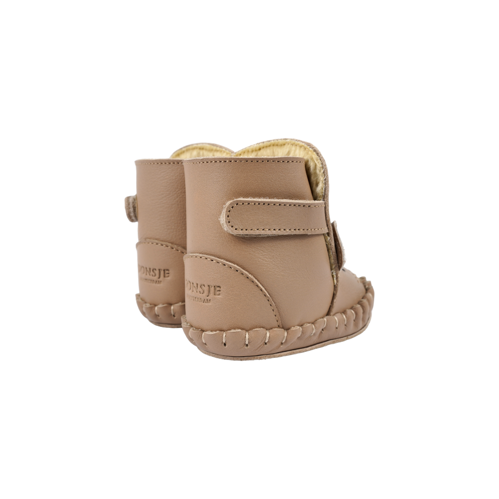Kapi Exclusive Booties | Mouse | Praline Leather - Praline Leather