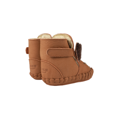 Kapi Exclusive Booties | Fluffy Squirrel | Walnut Nubuck - Walnut Nubuck