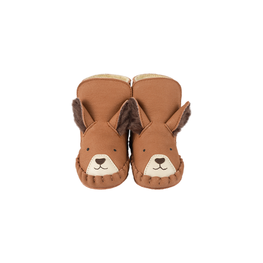 Kapi Exclusive Booties | Fluffy Squirrel | Walnut Nubuck - Walnut Nubuck