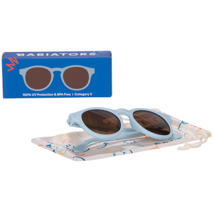 Baby and Kids Baby Blue Keyhole sunglasses with Amber Lens