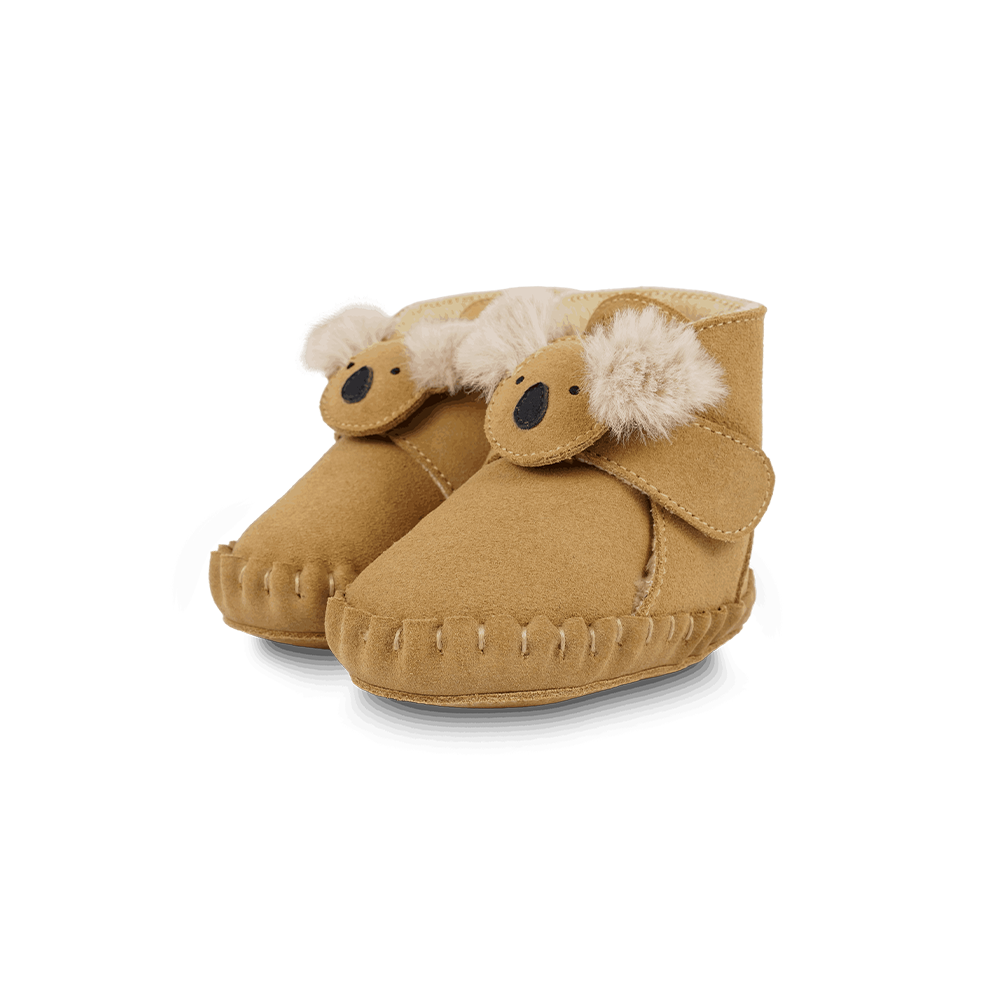 Pouty Booties | Fluffy Koala | Sand Suede - Sand Suede