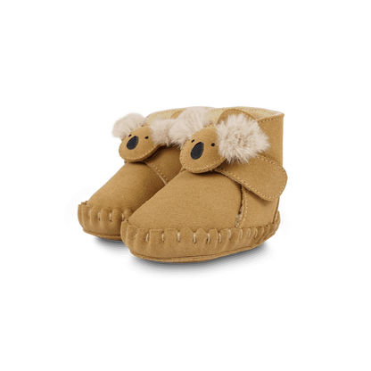 Pouty Booties | Fluffy Koala | Sand Suede - Sand Suede