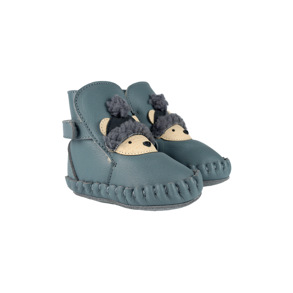 Junus Booties | Polar Bear | Blue Stone Leather - Blue Stone Leather