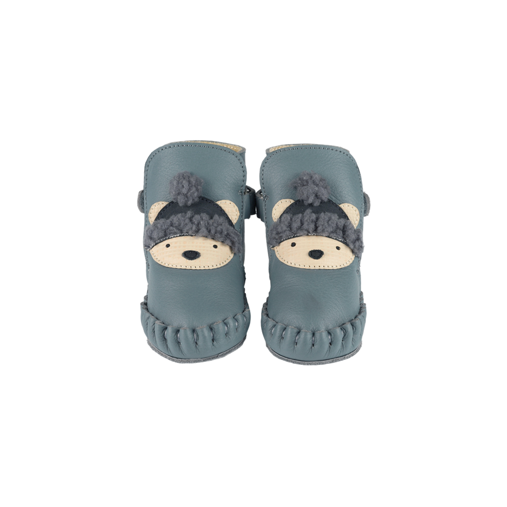 Junus Booties | Polar Bear | Blue Stone Leather - Blue Stone Leather
