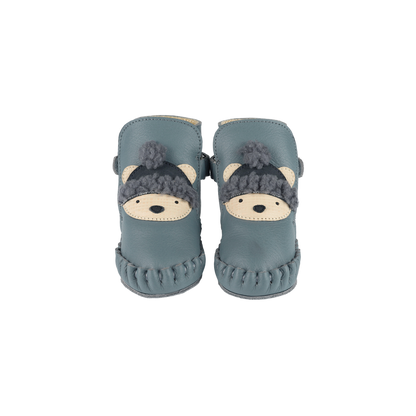 Junus Booties | Polar Bear | Blue Stone Leather - Blue Stone Leather
