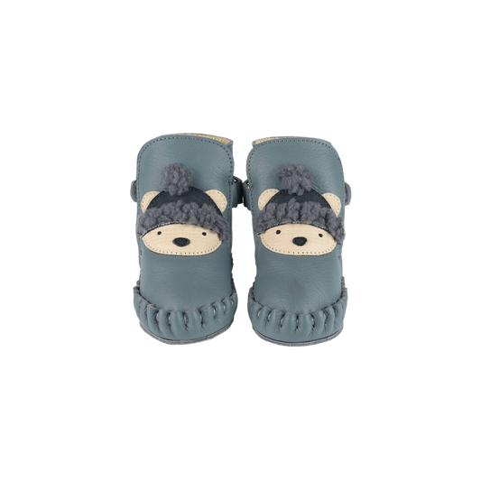 Junus Booties | Polar Bear | Blue Stone Leather - Blue Stone Leather