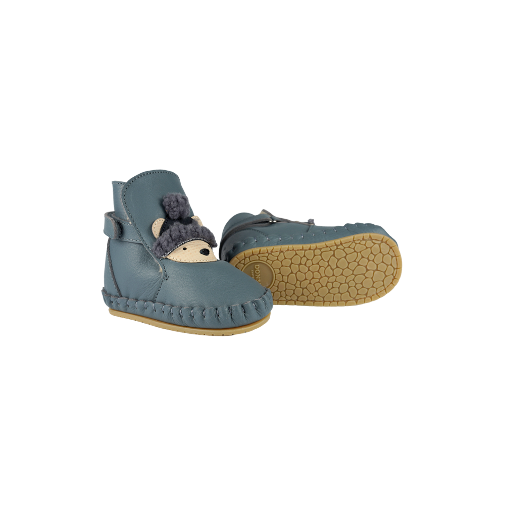 Junus Booties | Polar Bear | Blue Stone Leather - Blue Stone Leather