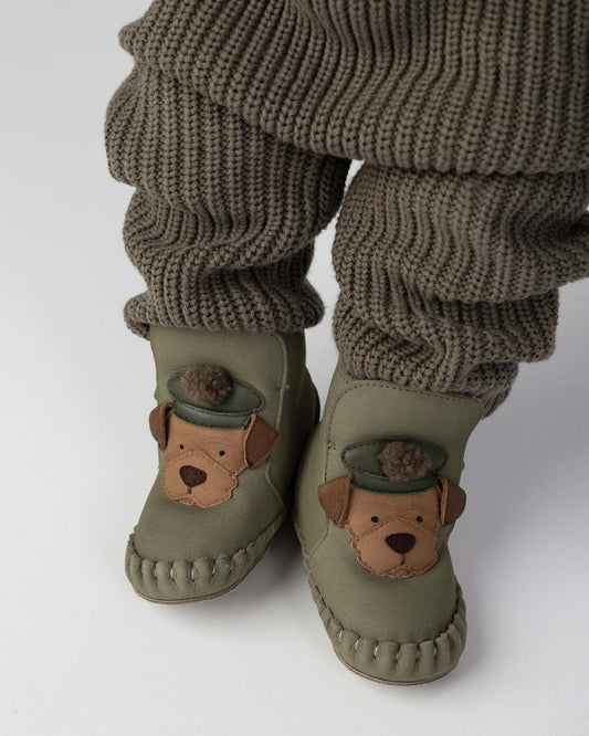 Junus Booties | Terrier | Stone Nubuck - Stone Nubuck