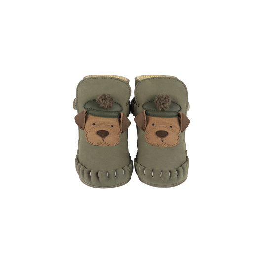 Junus Booties | Terrier | Stone Nubuck - Stone Nubuck