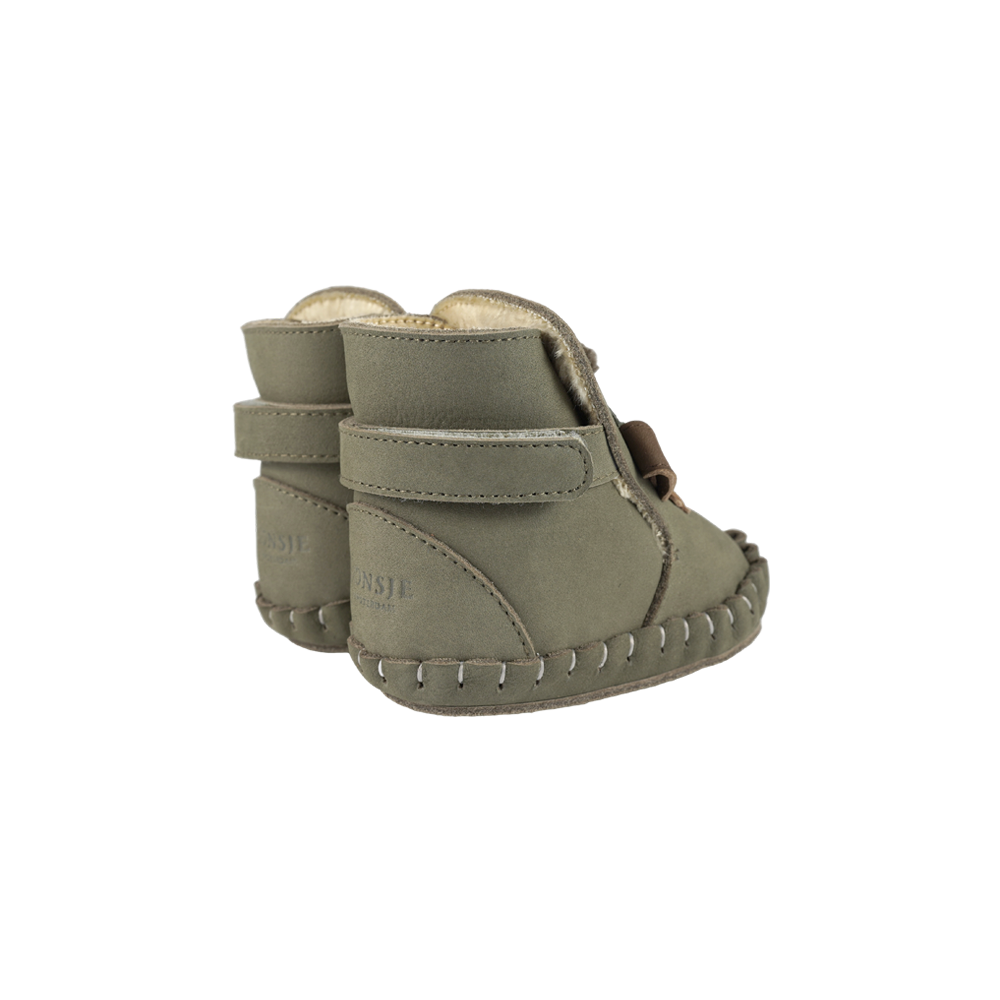 Junus Booties | Terrier | Stone Nubuck - Stone Nubuck