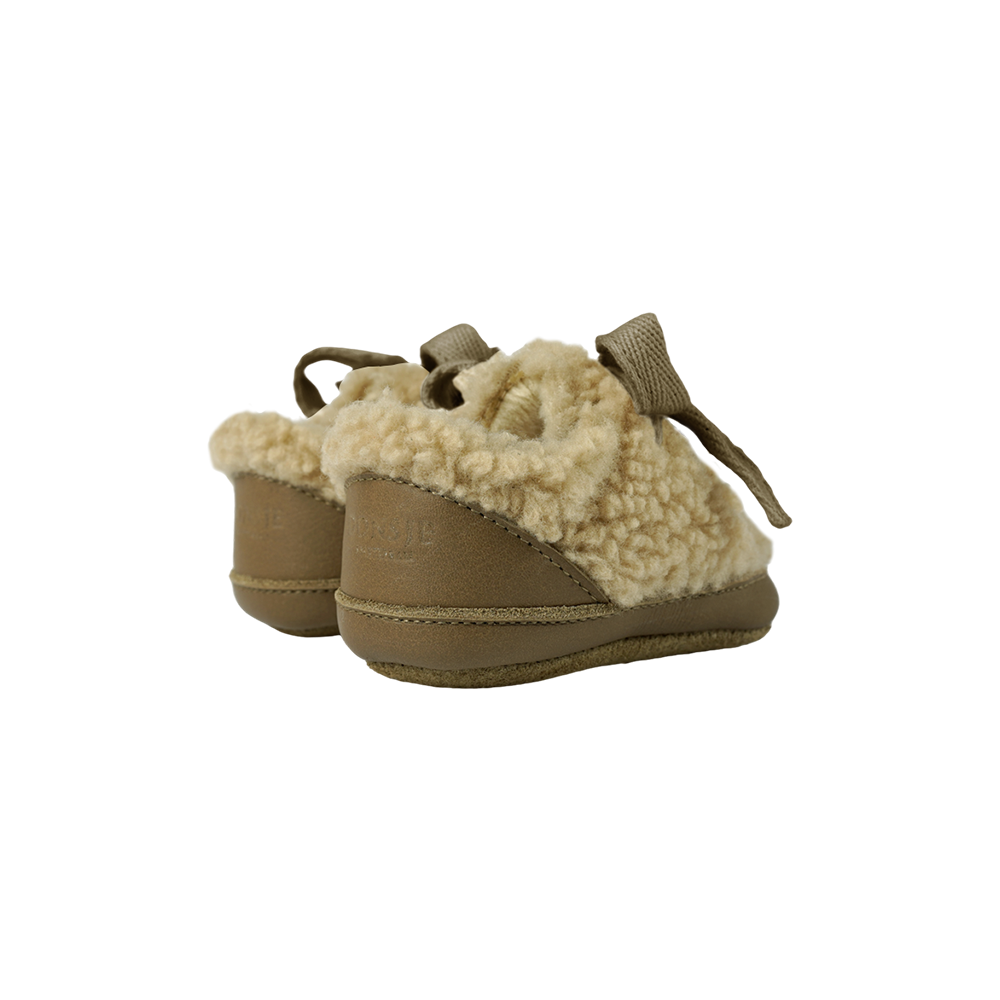 Rije Sneakers | Beige Curly Faux Fur - Beige Curly Faux Fur