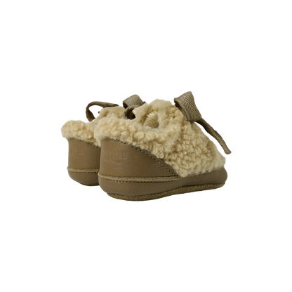 Rije Sneakers | Beige Curly Faux Fur - Beige Curly Faux Fur