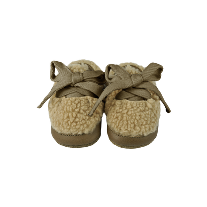 Rije Sneakers | Beige Curly Faux Fur - Beige Curly Faux Fur